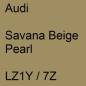 Preview: Audi, Savana Beige Pearl, LZ1Y / 7Z.